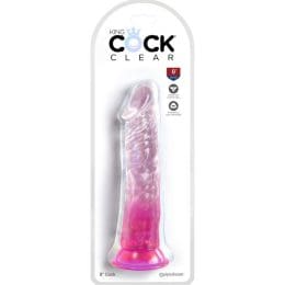 KING COCK - CLEAR REALISTIC PENIS 19.7 CM PINK 2